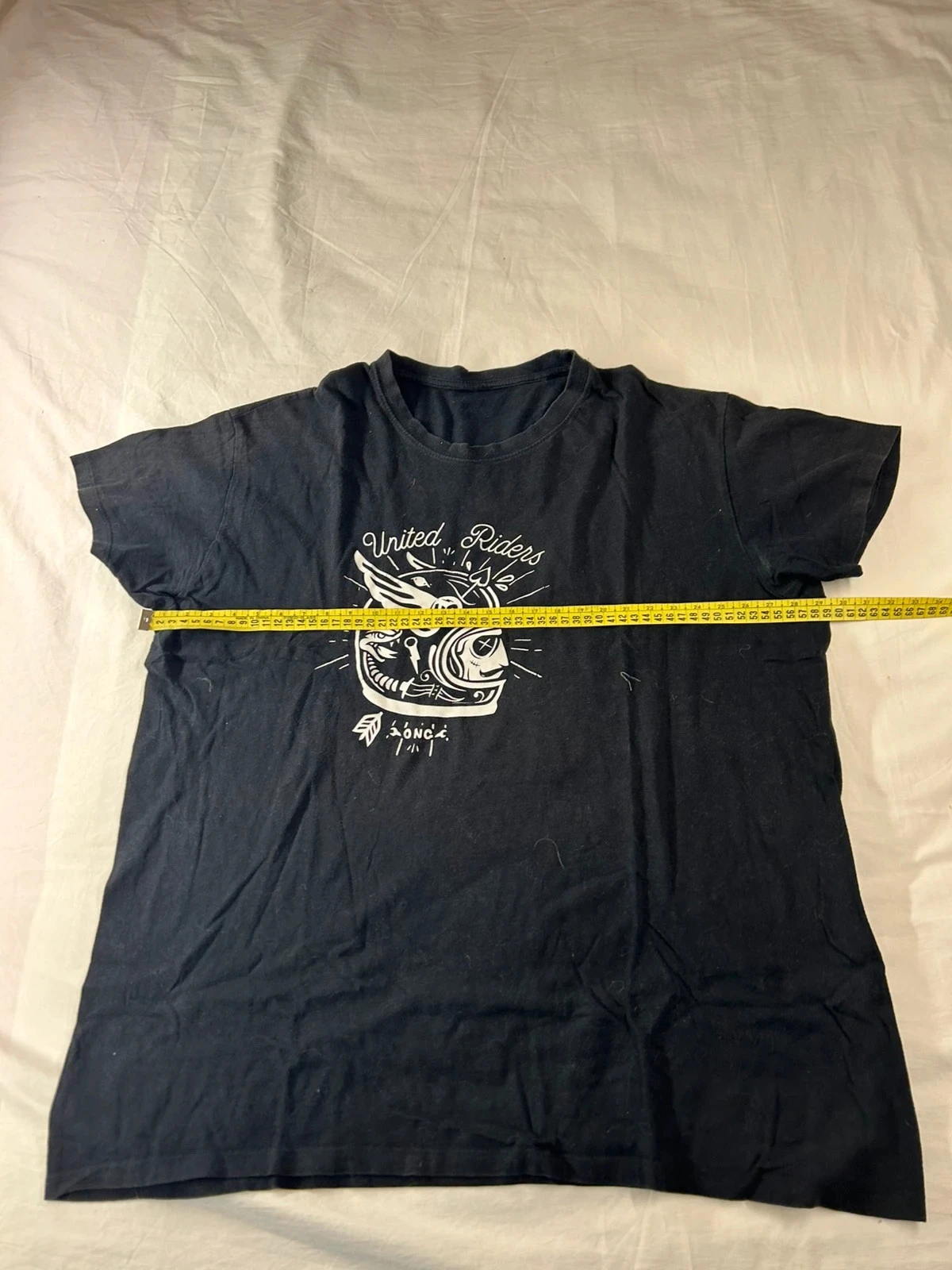 Zwart T-shirt met vintage United Riders print – photo 6